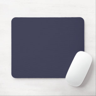 Solid colour plain Evening dark Blue Mouse Pad