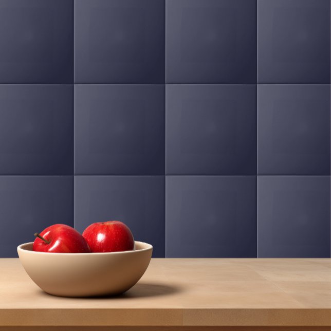 Solid colour plain Evening dark Blue Tile (Creator Uploaded)