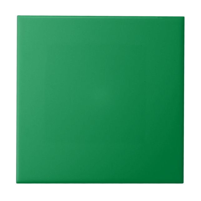 Solid colour plain Fern Green Tile (Front)