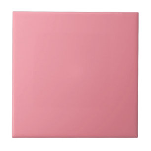 Solid colour plain Geranium Pink Tile