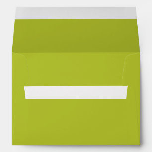 Solid colour plain lime grape green envelope