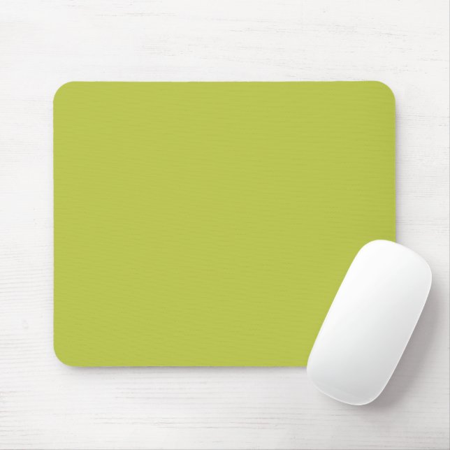 Solid colour plain lime green lemon grass mouse pad (With Mouse)