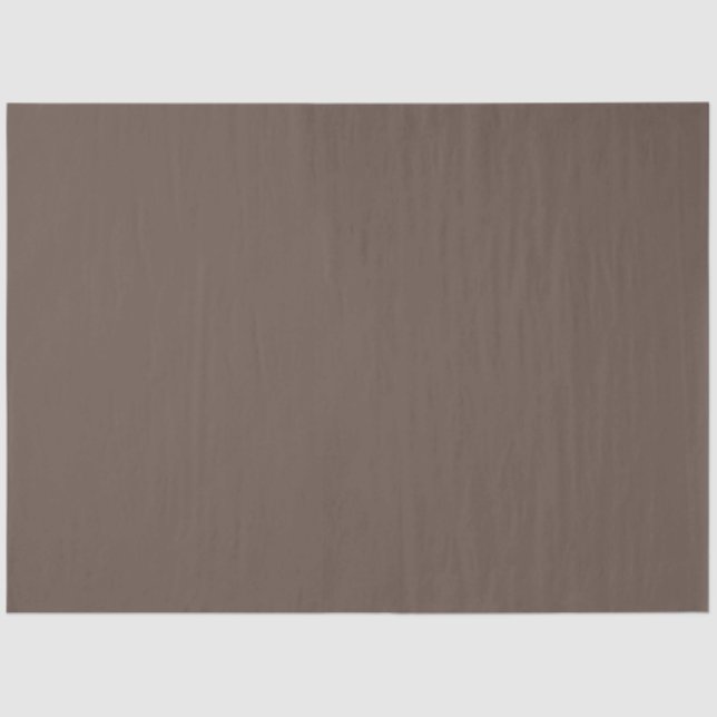 Solid colour plain medium taupe pastel brown tissue paper (Front)