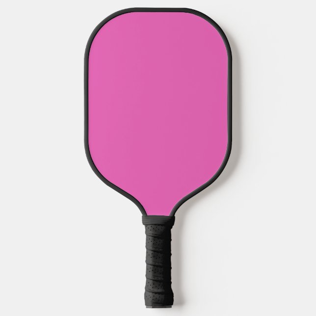 Solid colour plain orchid bright pink pickleball paddle (Front)