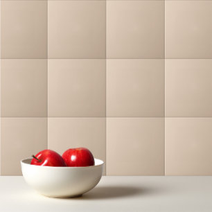 Solid colour plain Palomino beige Tile