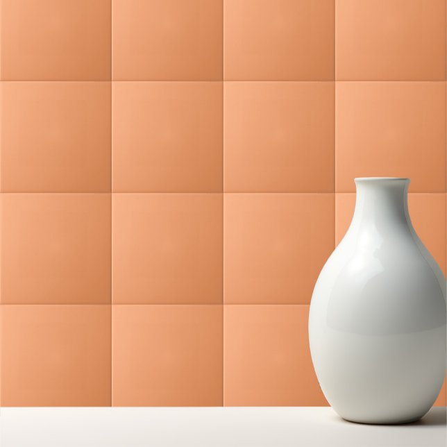Solid colour plain papaya orange tile (Creator Uploaded)