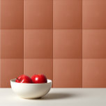 Solid colour plain pastel rust orange Tile<br><div class="desc">Solid colour plain pastel rust orange design.</div>