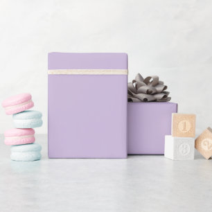 Solid colour plain pastel soft purple wrapping paper