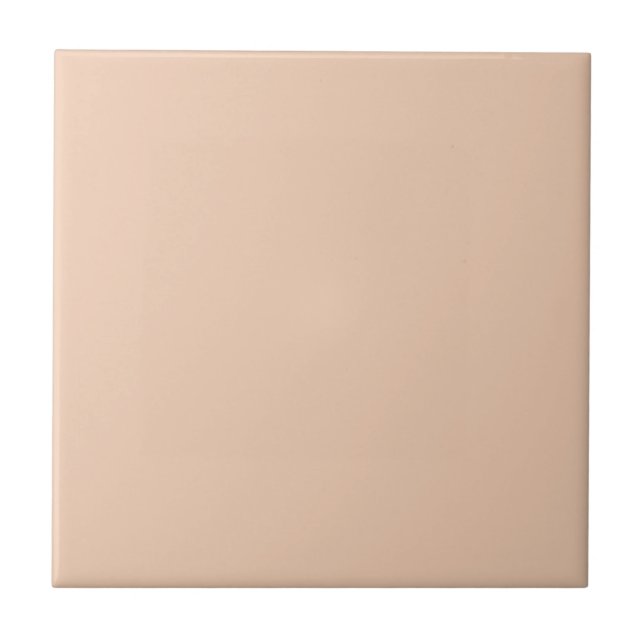 Solid colour plain peach beige tile (Front)