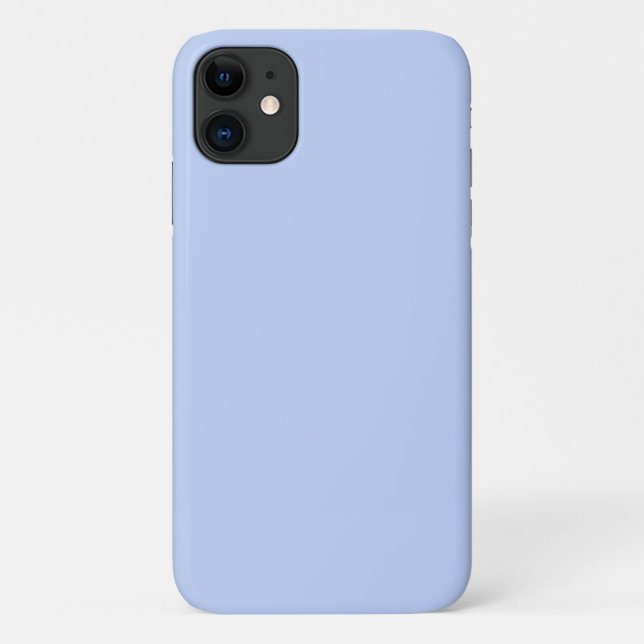 Solid colour plain periwinkle light blue Case-Mate iPhone case (Back)