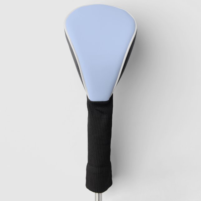 Solid colour plain periwinkle light blue golf head cover (Front)