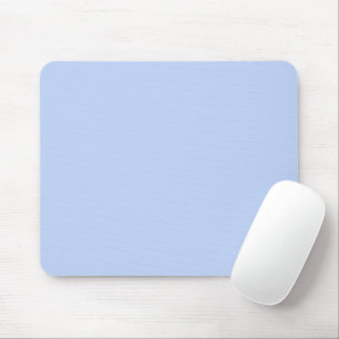 Solid colour plain periwinkle light blue mouse pad