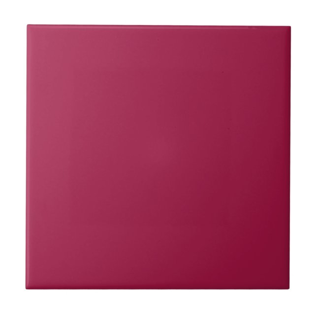 Solid colour plain Persian Red Tile (Front)
