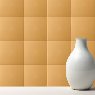 Solid colour plain Pollen Yellow Tile