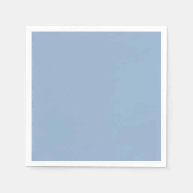 Solid colour plain powder blue napkin (Front)