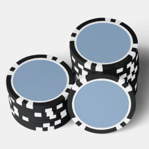 Solid colour plain powder blue poker chips