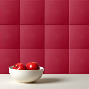 Solid colour plain red Barbados Cherry Tile