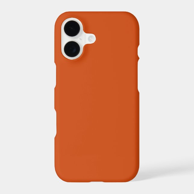 Solid colour plain rusty burnt orange (Back)