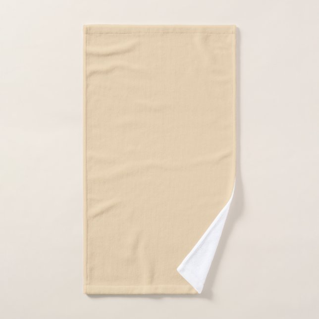 Solid colour plain sand beige dutch whit hand towel (Hand Towel)