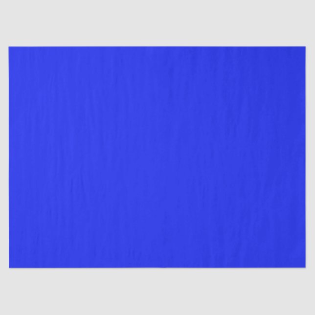 Solid colour plain sapphire bright blue tissue paper (Front)