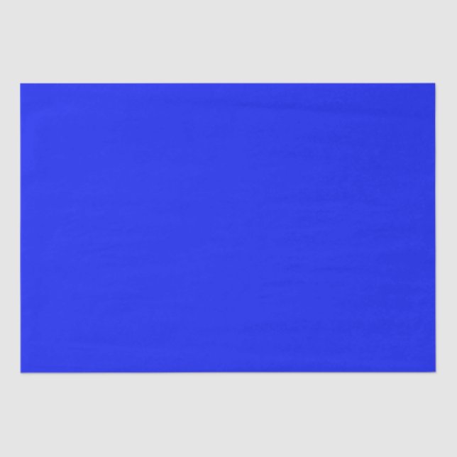Solid colour plain sapphire bright blue tissue paper (Front)