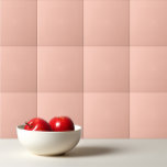 Solid colour plain simple delicate Tropical Peach Tile<br><div class="desc">Solid colour plain simple delicate Tropical Peach design.</div>