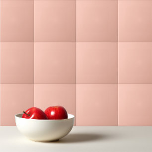 Solid colour plain simple delicate Tropical Peach Tile