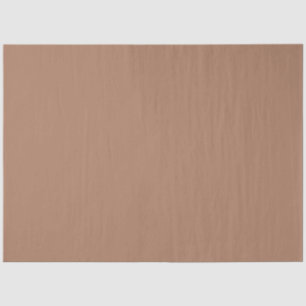 Solid colour plain tan toasted almond tissue paper