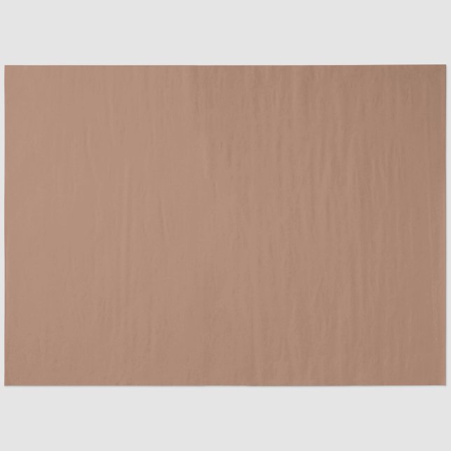 Solid colour plain tan toasted almond tissue paper (Front)