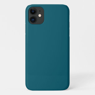Solid colour plain teal peacock Case-Mate iPhone case
