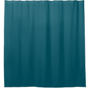 Solid colour plain teal peacock shower curtain