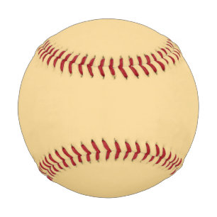 Solid colour plain vintage pale yellow baseball