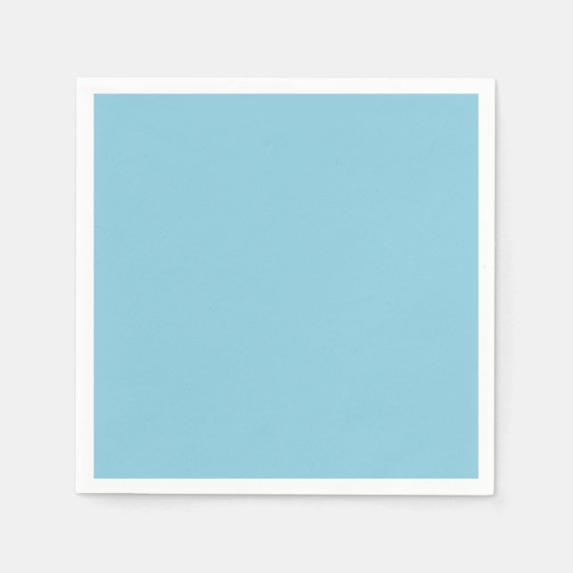 Solid colour plain Winter light Blue Napkin (Front)