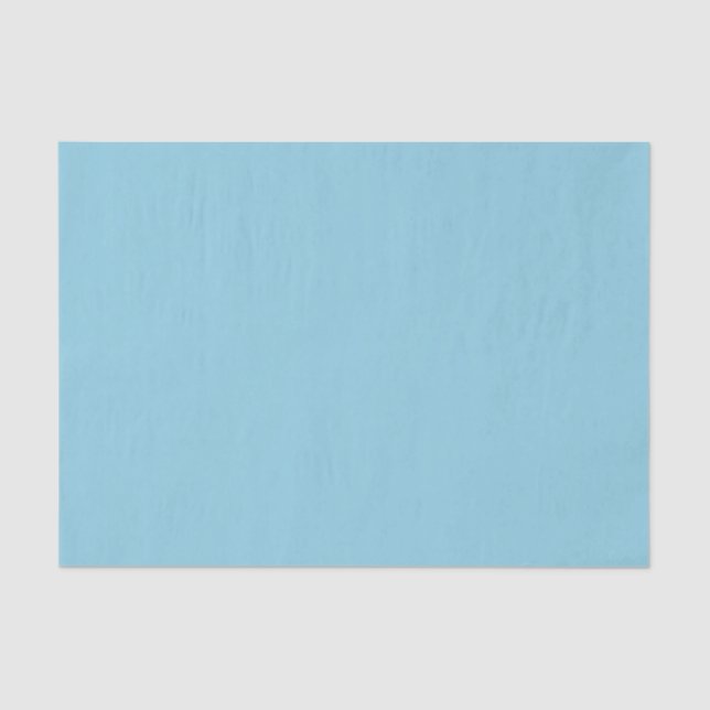 Solid colour plain Winter light Blue Tissue Paper (Front)