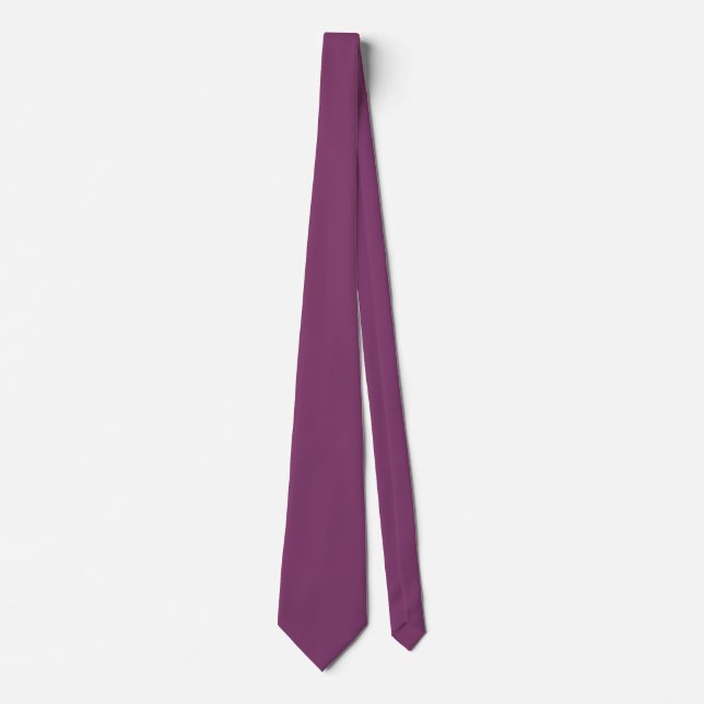 Solid Colour Plum Neck Tie (Front)
