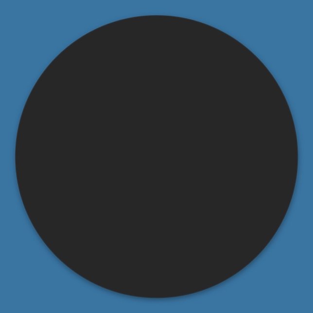Solid Colour Pure Black Template Classic Round Sticker (Creator Uploaded)
