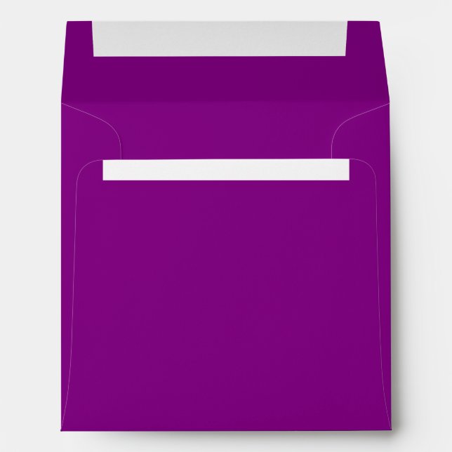 Solid Colour Purple Envelope (Back (Bottom))