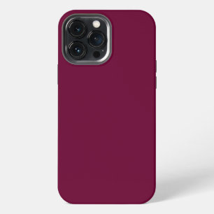 Solid colour purple red iPhone 13 pro max case