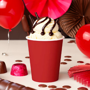 Solid Colour Red Party Paper Cups