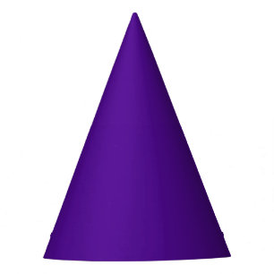 Solid colour rich purple party hat