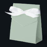 Solid colour Sage Mist light green Favour Box<br><div class="desc">Solid colour Sage Mist light green design.</div>