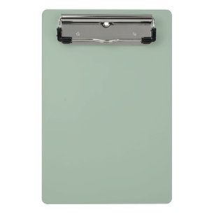 Solid colour Sage Mist light green Mini Clipboard
