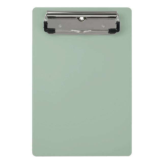 Solid colour Sage Mist light green Mini Clipboard (Front)