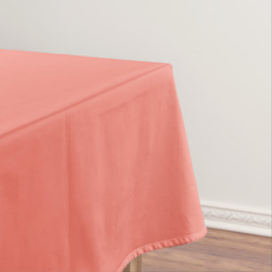 Solid colour salmon coral tablecloth