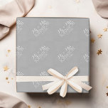 Solid Colour Silver - Mr & Mrs Wedding Favours Wrapping Paper<br><div class="desc">A beautiful colour with chic fonts make a statement piece for a reception favour. Items are easier to customise when you replace all text and photos first. If your art still needs to be adjusted, click on the Customise This button. This will take you to a design area where you...</div>