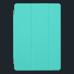 Solid Colour Turquoise iPad Pro Cover<br><div class="desc">Turquoise solid colour background. Coordinate your colours.</div>