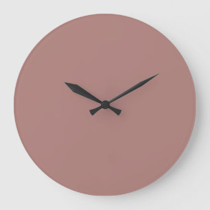 Solid Colour Wall Clock - Dusty Rose