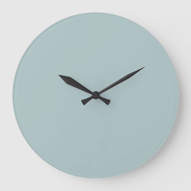 Solid Colour Wall Clock - Fresh Mint Green (Front)