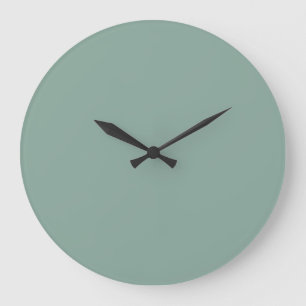 Solid Colour Wall Clock - Green Earth