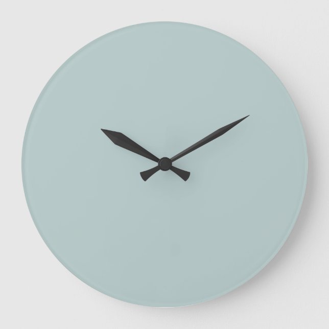 Solid Colour Wall Clock - Mint Green (Front)